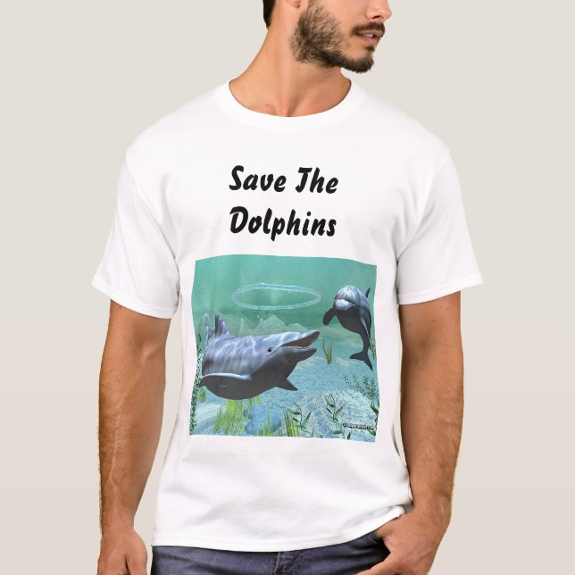 Camiseta ahorre los delfínes (Anverso)