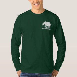 Camiseta Ahorre los elefantes en silueta