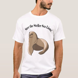 Camiseta ¡Ahorre los leones marinos de Steller!