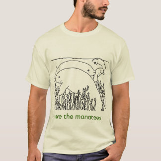 Camiseta ahorre los manatees para hombre