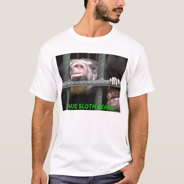 CAMISETA AHORRE LOS OSOS DE PEREZA (Anverso)