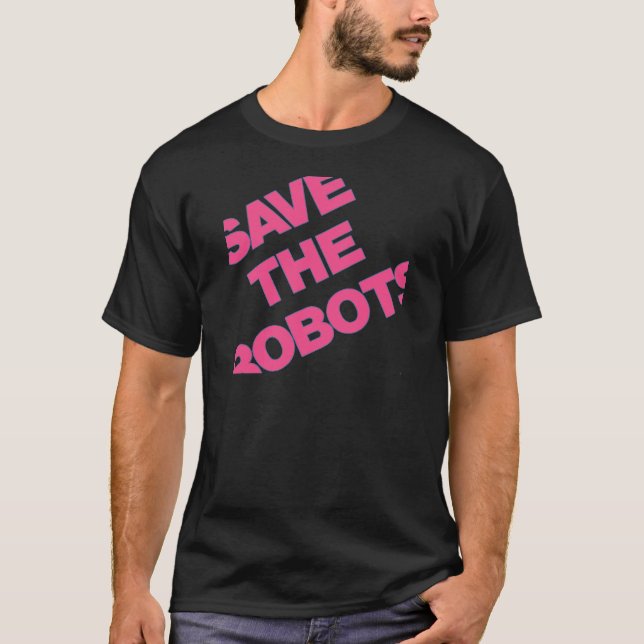 Camiseta Ahorre los robots después del club NYC de las (Anverso)