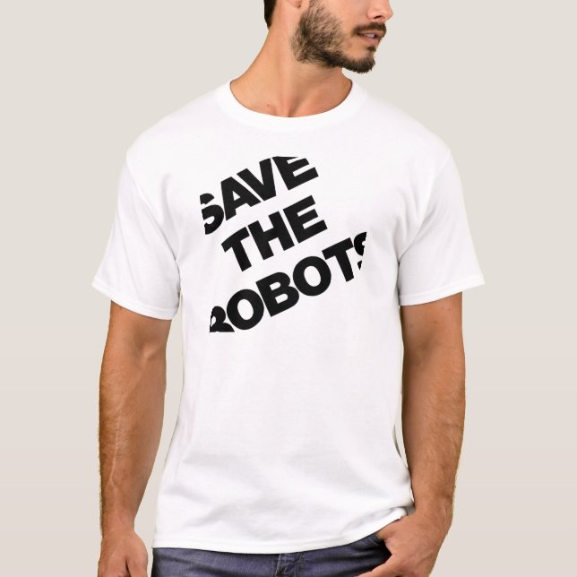 Camiseta Ahorre los robots después del club NYC de las (Anverso)