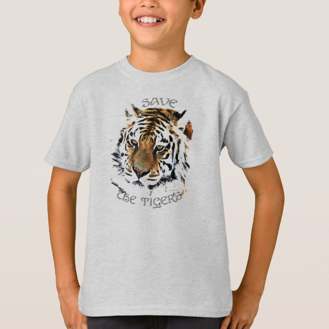 Camiseta Ahorre los tigres (Anverso)