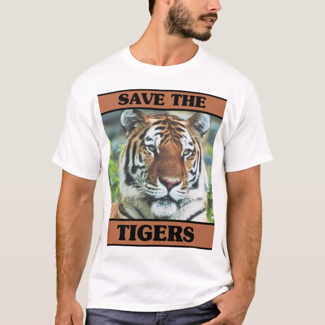 Camiseta Ahorre los tigres (Anverso)