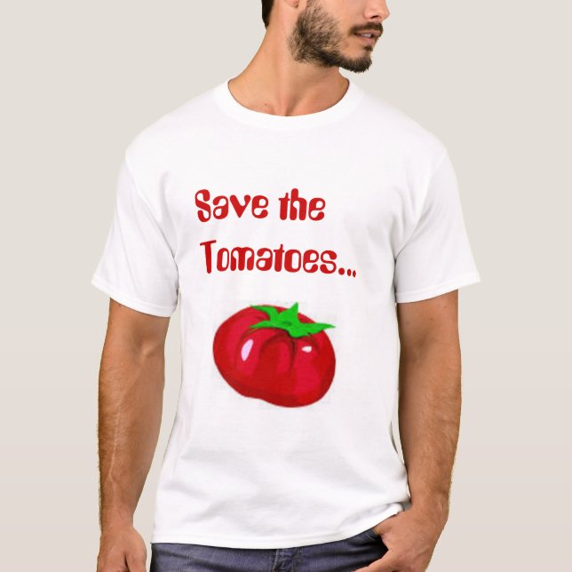 Camiseta Ahorre los tomates (Anverso)