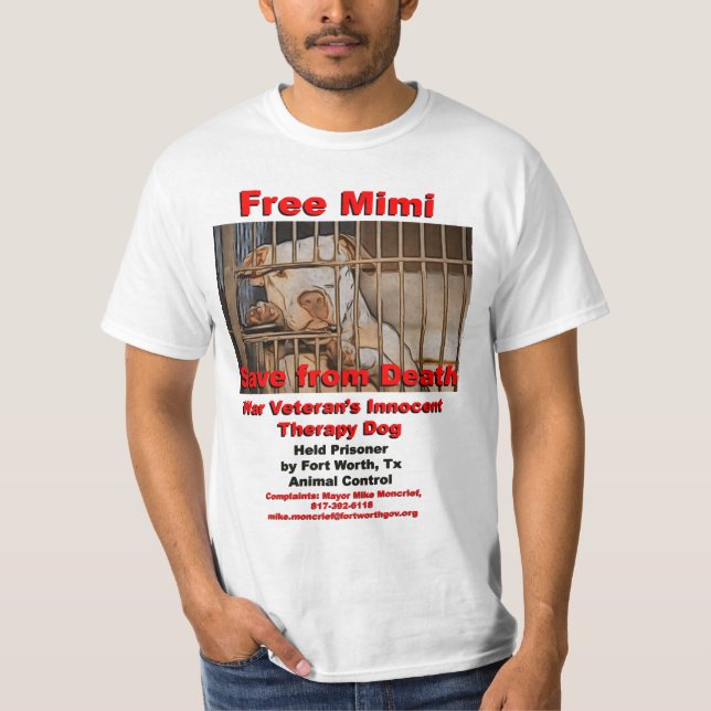 Camiseta Ahorre Mimi de perro de la terapia de los (Anverso)