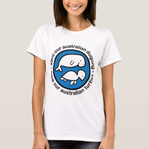 Camiseta Ahorre nuestro dugong y tortugas