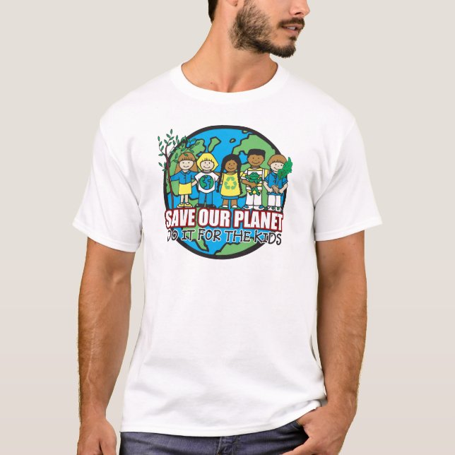 Camiseta Ahorre nuestro planeta (Anverso)
