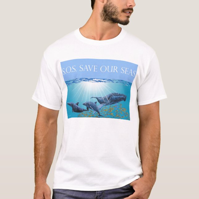 Camiseta Ahorre nuestros mares (Anverso)