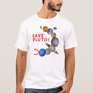 Camiseta Ahorre Plutón (la Sistema Solar)