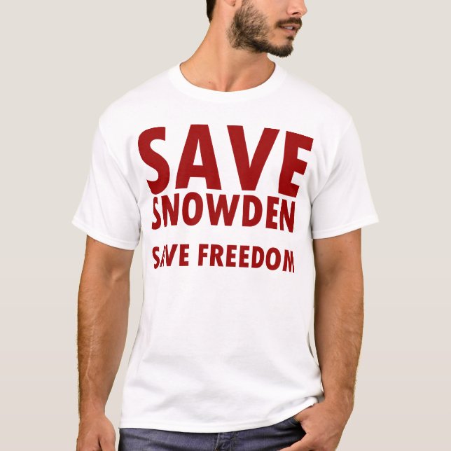 CAMISETA AHORRE SNOWDEN (Anverso)