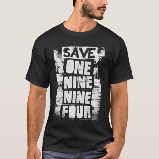 Camiseta Ahorre UN NUEVE NUEVE CUATRO - oscuridad