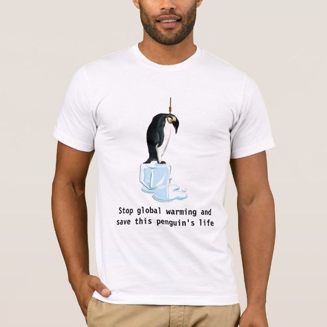 Camiseta Ahorre un pingüino (Anverso)