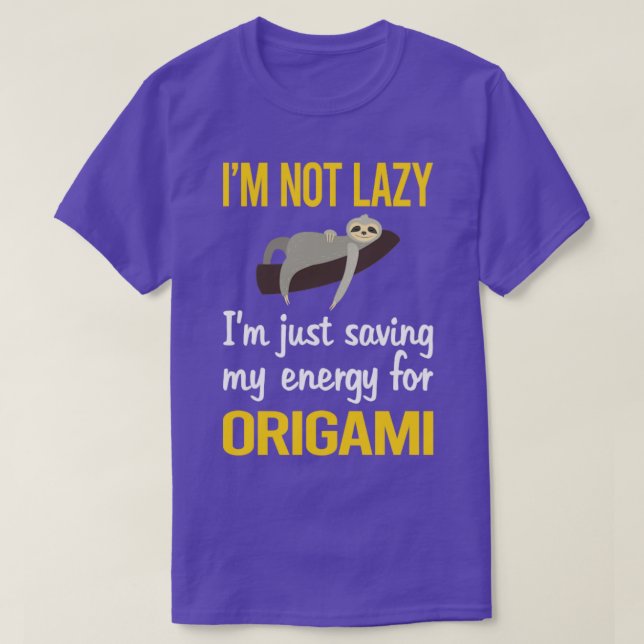 Camiseta Ahorro de energía para el origami (Diseño del anverso)