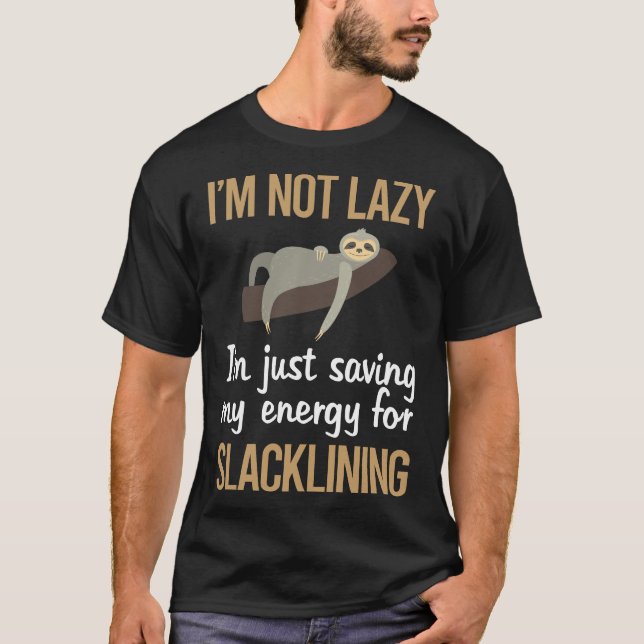 Camiseta Ahorro de energía para el Slackline Slackliner (Anverso)