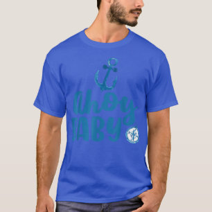 Camiseta Ahoy Bebé Tema Náutico Género Revelación Fiesta Em
