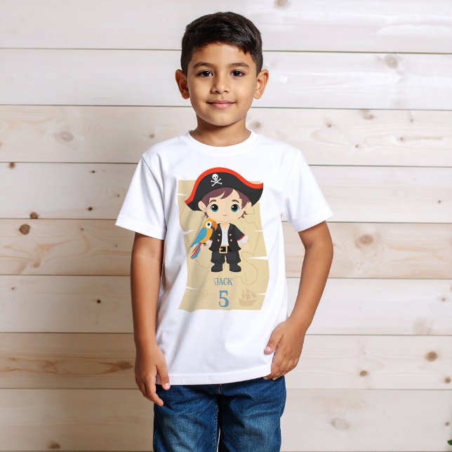 Camiseta ¡Ahoy! Fiesta de cumpleaños de Pirate Boy (Subido por el creador)