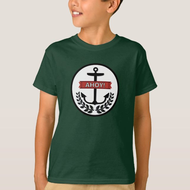 Camiseta Ahoy - Las manos básicas de los niños ConfortSoft® (Anverso)