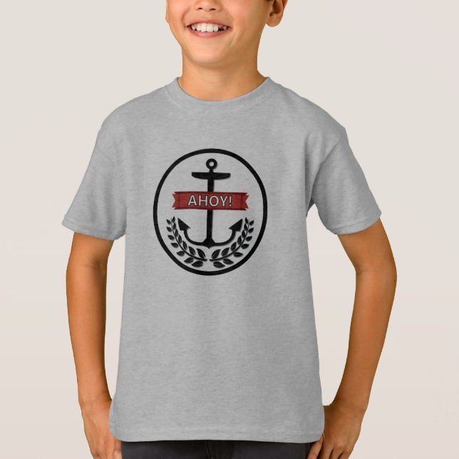 Camiseta Ahoy - Las manos básicas de los niños ConfortSoft® (Anverso)