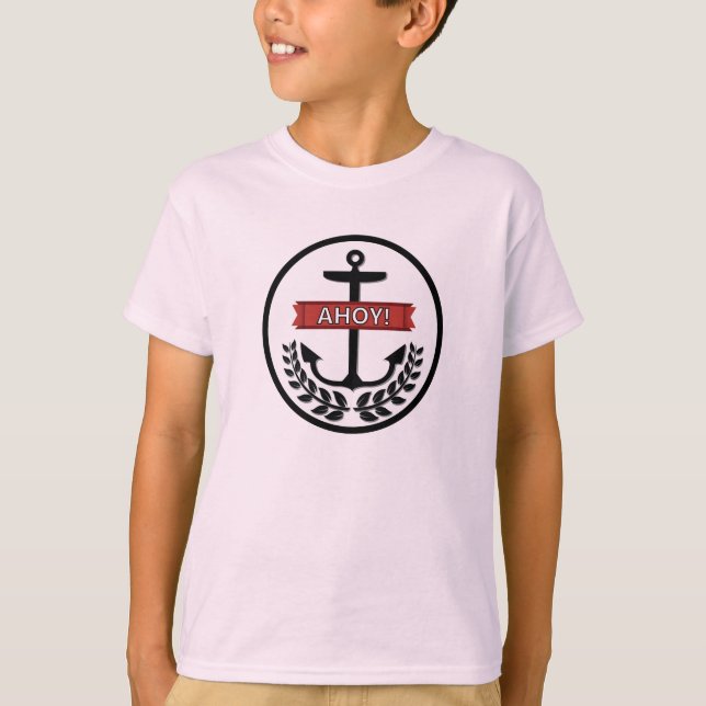 Camiseta Ahoy - Las manos básicas de los niños ConfortSoft® (Anverso)