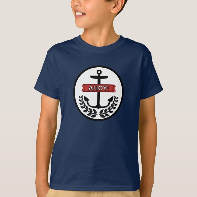 Camiseta Ahoy - Las manos básicas de los niños ConfortSoft® (Anverso)