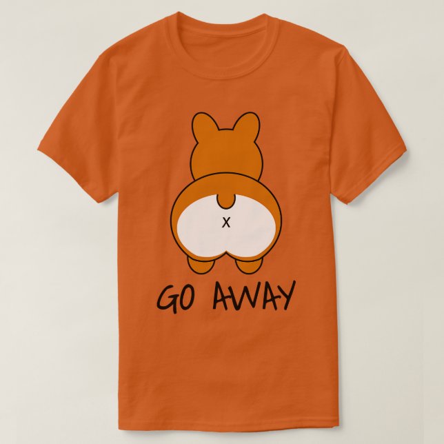 Camiseta Ahuir de Corgi Butt (Diseño del anverso)