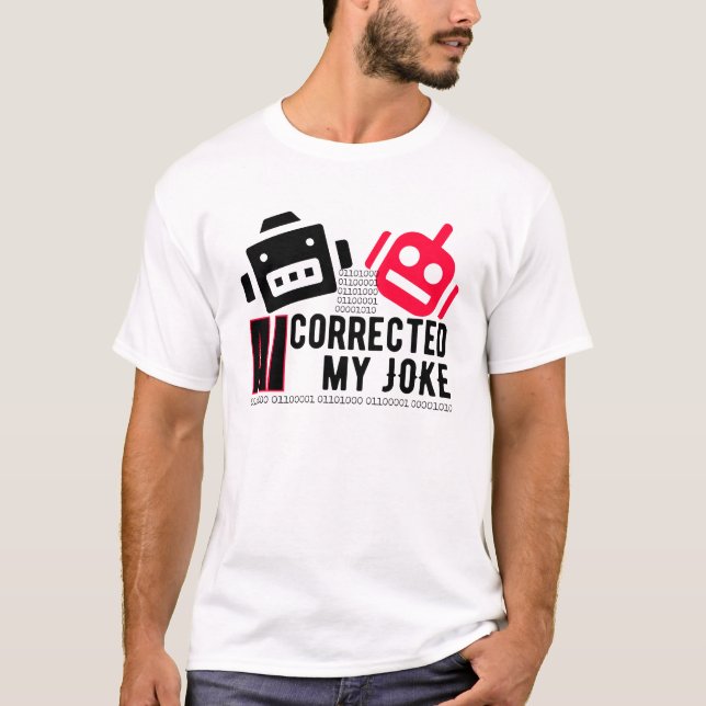 Camiseta AI corrigió mi Chiste.w (Anverso)