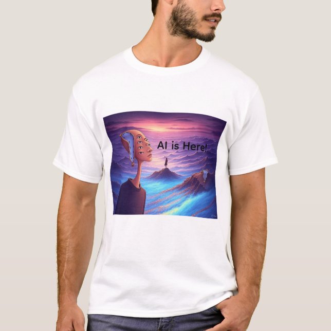 Camiseta AI está aquí (Anverso)