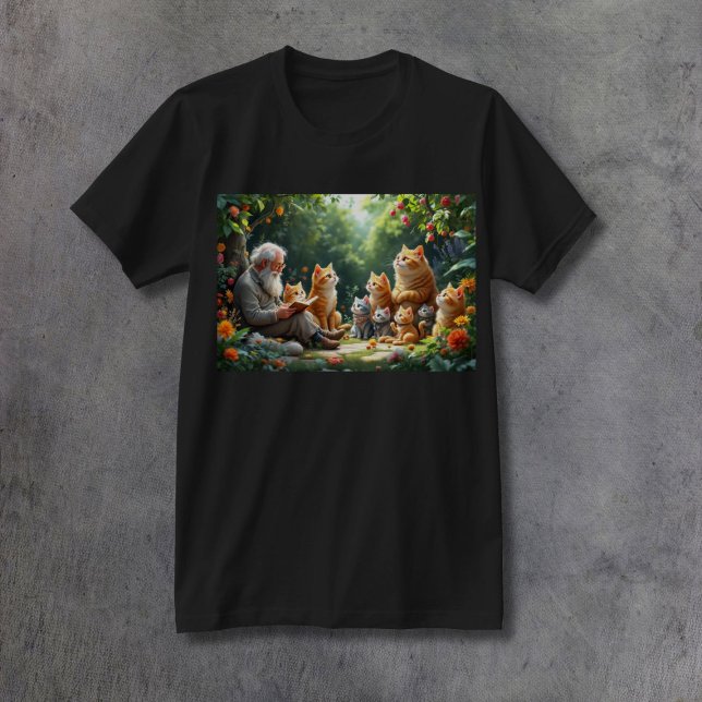 Camiseta Ai Leer A Los Gatos Feliz Retiro Fantasía (Subido por el creador)