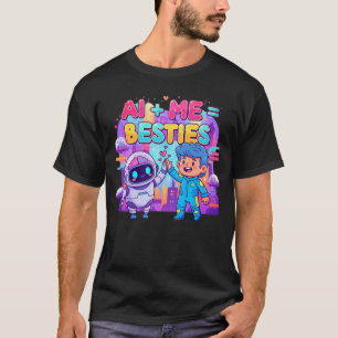 Camiseta AI + Me = Besties Graciosa IA