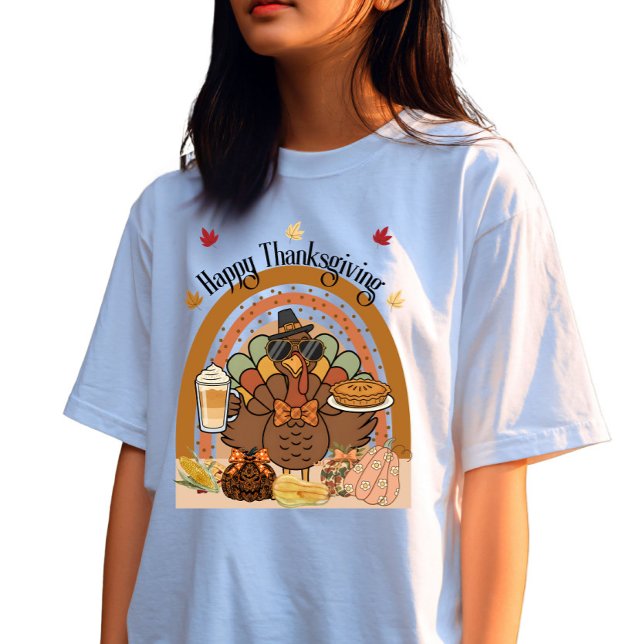 Camiseta AI mix Art Rainbow Thankending Stylish Turquía (Subido por el creador)