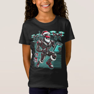 Camiseta AI Powered Santa Robot con drones y Navidades L