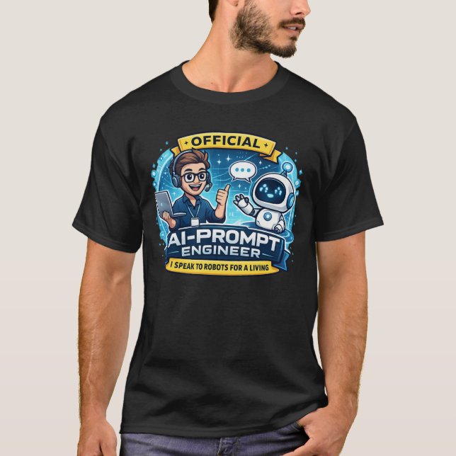 Camiseta AI-Prompt Engineer Est. 2023 Funny Tech Job Humor  (Anverso)