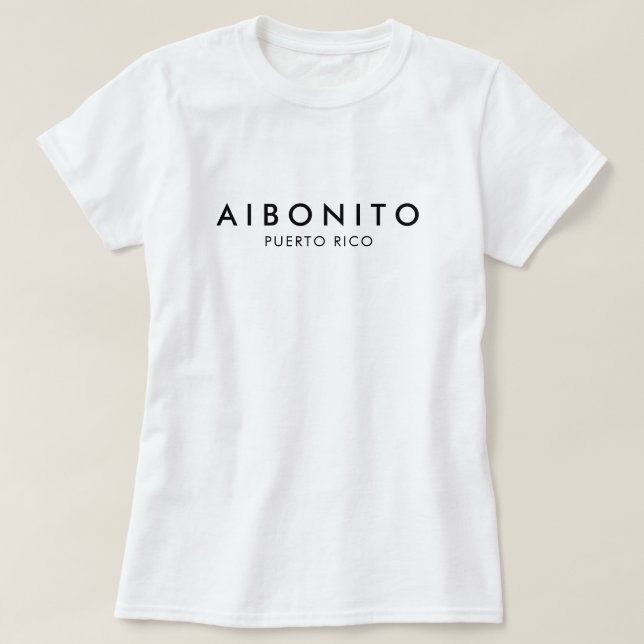 Camiseta Aibonito Puerto Rico (Diseño del anverso)
