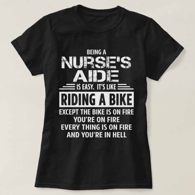 Camiseta Aide de enfermería (Diseño del anverso)