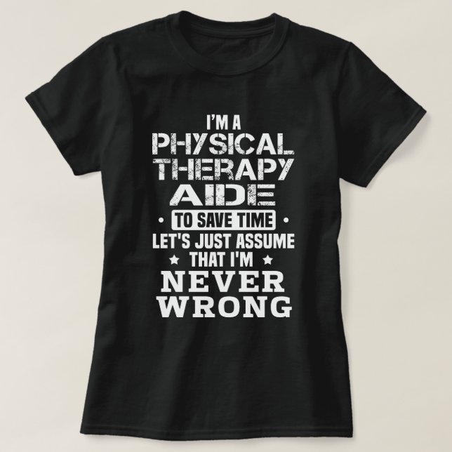 Camiseta Aide de terapia física (Diseño del anverso)