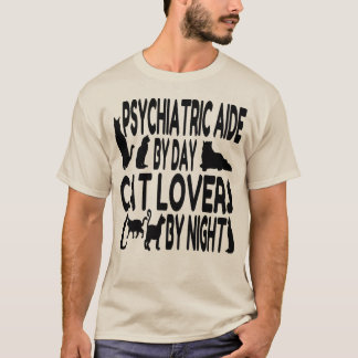 Camiseta Aide psiquiátrico Cat Lover