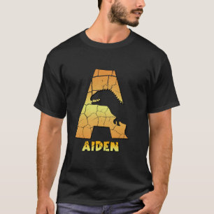 Camiseta Aiden niños personalizados dinosaurios lindos pers