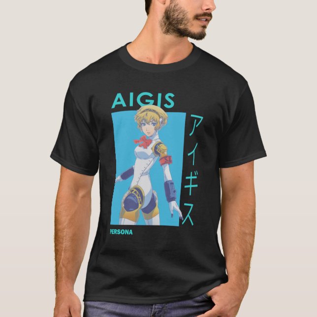 Camiseta Aigis SEES Aichan Aegis Persona 3 Esencial (Anverso)