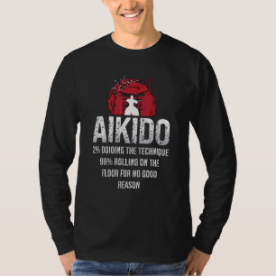 Camiseta Aikido 2 Haciendo La Técnica De La Lucha Deportiva