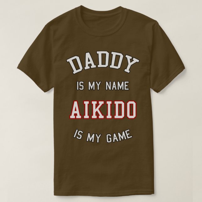 Camiseta Aikido Daddy Gift (Diseño del anverso)