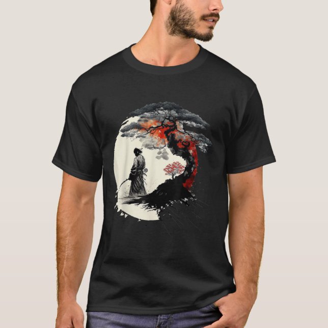 Camiseta Aikido De Arte Japonés Árbol De Vida Arte De Paz D (Anverso)