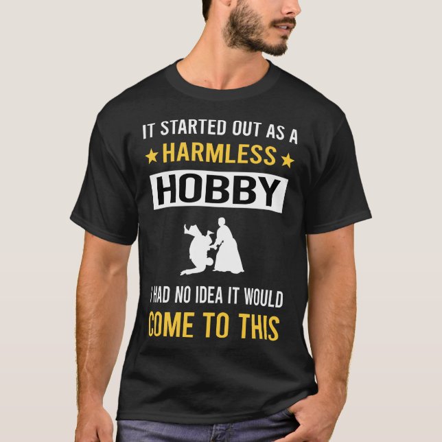 Camiseta Aikido de Hobby sin daño (Anverso)