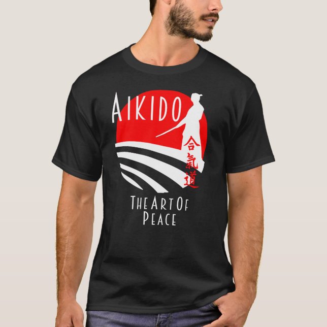 Camiseta Aikido El arte de la autodefensa de las artes marc (Anverso)
