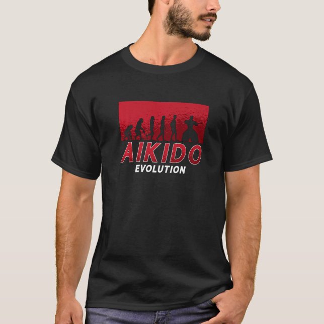 Camiseta Aikido Evolution Martial Samurai Sports Fighter Ai (Anverso)