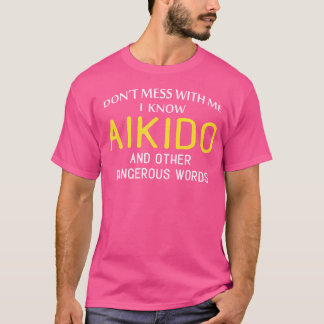 Camiseta Aikido Gracioso Para Los Amantes De Las Artes Marc
