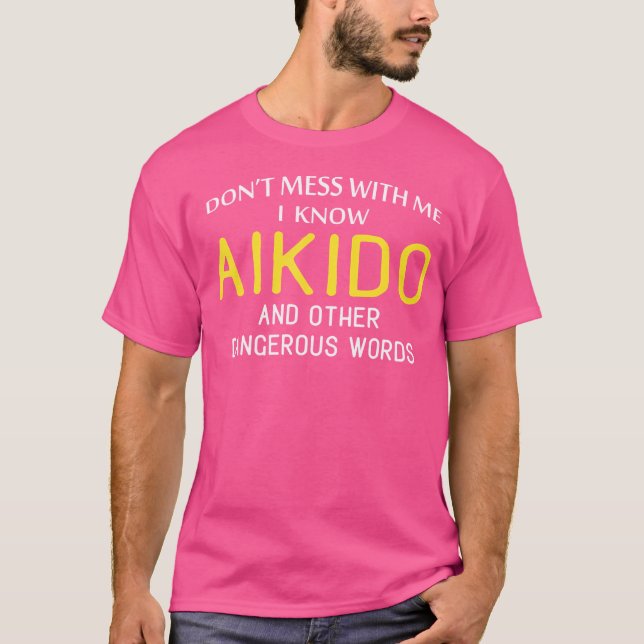 Camiseta Aikido Gracioso Para Los Amantes De Las Artes Marc (Anverso)