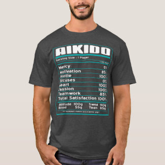 Camiseta Aikido Guay Funny Nutritional Facts Presft