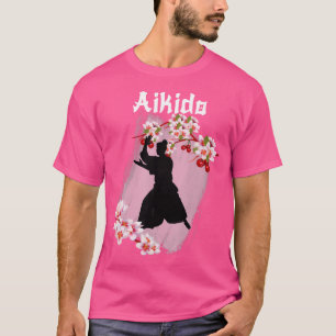 Camiseta Aikido Japón Florece arte marcial japonés a